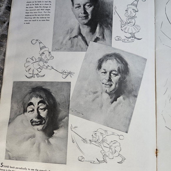 Clowns And Characters Walter Foster #62 Softcover 30 Pages Vintage How-To-Draw - Picture 6 of 16
